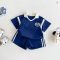 2025 Boys College Style Letter T-shirt Shorts Set