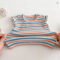 2025 Girls Rainbow Striped Tank Top Summer Casual