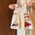 2025 Bear Waffle Romper Suspender Shorts Set Kids