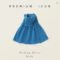 2025 Korean Lace Blue Vest Dress Girls
