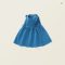 2025 Korean Lace Blue Vest Dress Girls