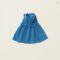 2025 Korean Lace Blue Vest Dress Girls