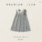 2025 Summer Girls Checkered Sleeveless Vest Skirt Dress