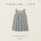 2025 Summer Girls Checkered Sleeveless Vest Skirt Dress