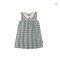 2025 Summer Girls Checkered Sleeveless Vest Skirt Dress
