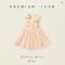2026 Girls Polka Dot Doll Collar Sleeveless Dress