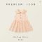 2026 Girls Polka Dot Doll Collar Sleeveless Dress