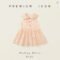 2026 Girls Polka Dot Doll Collar Sleeveless Dress