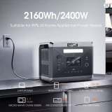2400W Portable Power Station 4 AC Outlets Solar