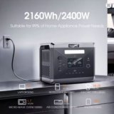 2400W Portable Power Station 4 AC Outlets Solar