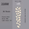 Modern Nordic LED Glass Chandelier Lighting