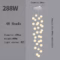 Modern Nordic LED Glass Chandelier Lighting