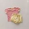 2Pcs Baby Summer Cotton Plaid Short Set 0-24M