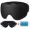 3D Contoured Breathable Blackout Sleep Mask with Adjustable Strap