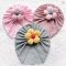 3D Flower Cotton Infant Turban Hat Breathable Summer