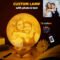 3D Personalized Photo Text Moon Lamp USB Gift