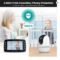 4.3-Inch Wireless PTZ Baby Monitor with Intercom Camera