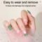 600PCS Double-Sided Jelly Nail Glue Sticker Set