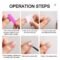 600PCS Double-Sided Jelly Nail Glue Sticker Set