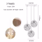 Modern LED Glass Ball Staircase Chandelier