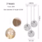 Modern LED Glass Ball Staircase Chandelier