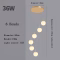 Modern Nordic LED Glass Chandelier Lighting