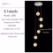 Modern LED Glass Ball Staircase Chandelier