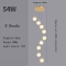 Modern Nordic LED Glass Chandelier Lighting