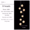 Modern LED Glass Ball Staircase Chandelier