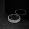 KNOBSPIN Full Moissanite Eternity Band – 925 Sterling Silver