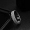 KNOBSPIN Full Moissanite Eternity Band – 925 Sterling Silver