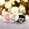 AAA Crystal X Cross Ceramic Ring Women Fashion Jewelry