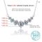 ALIZERO 1.7 Carat D Color VVS1 Moissanite Necklace