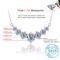 ALIZERO 1.7 Carat D Color VVS1 Moissanite Necklace