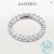 ALIZERO 2.2ct D Color Moissanite 925 Sterling Silver Ring