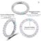 ALIZERO 2.2ct D Color Moissanite 925 Sterling Silver Ring