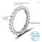 ALIZERO 2.2ct D Color Moissanite 925 Sterling Silver Ring