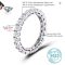 ALIZERO 2.2ct D Color Moissanite 925 Sterling Silver Ring