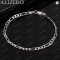 ALIZERO 925 Sterling Silver Chain Bracelet Set