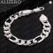 ALIZERO 925 Sterling Silver Chain Bracelet Set