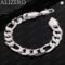 ALIZERO 925 Sterling Silver Chain Bracelet Set