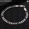 ALIZERO 925 Sterling Silver Chain Bracelet Set
