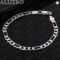 ALIZERO 925 Sterling Silver Chain Bracelet Set