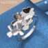 Smyoue 18k Plated 2.6CT Full Moissanite Hoop Earrings