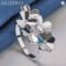 ALIZERO 925 Sterling Silver Lucky Clover Ring