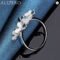 ALIZERO 925 Sterling Silver Lucky Clover Ring