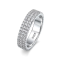 KNOBSPIN Full Moissanite Eternity Band – 925 Sterling Silver