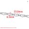 Aihuite 1-Meter Stainless Steel Heteromorphic Chain