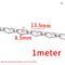 Aihuite 1-Meter Stainless Steel Heteromorphic Chain