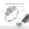 Anziw 3-Stone 3.6CT Moissanite Engagement Ring
